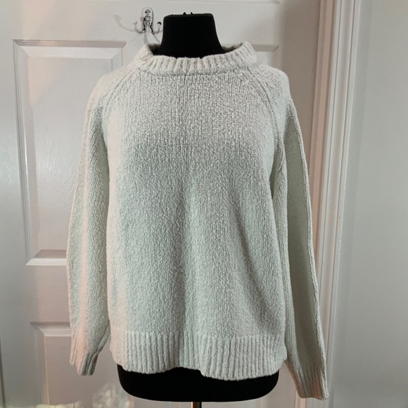 Banana Republic Cotton Merino Wool Cream Pullover Long Sleeve Sweater Size XL - Picture 2 of 8